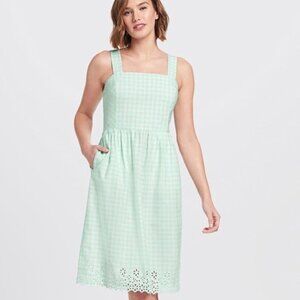 Draper James Gingham Dress with Eyelet Trim!
